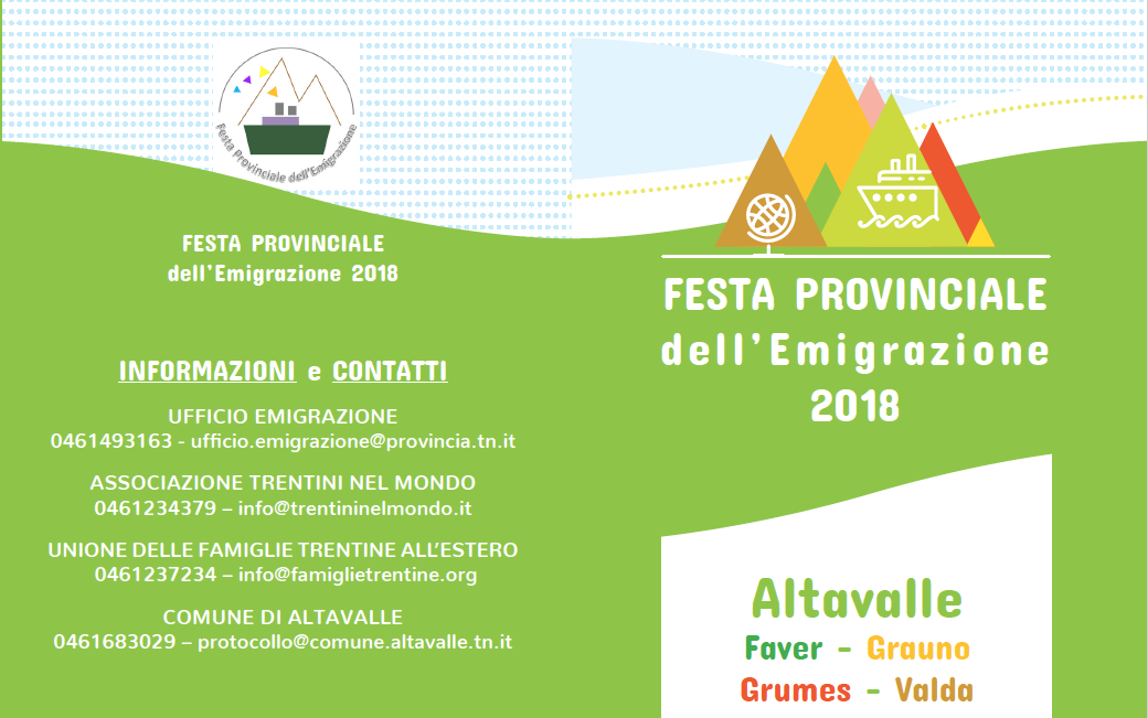 Festa dell'emigrazione trentina 2018